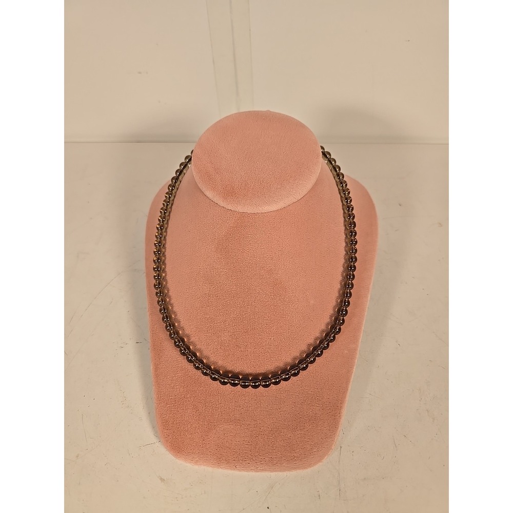 15 IN String Of Beads Smokey Quatrz‎ Beads For Crafting Necklace